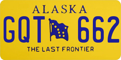AK license plate GQT662