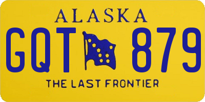 AK license plate GQT879
