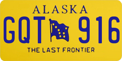 AK license plate GQT916