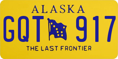 AK license plate GQT917