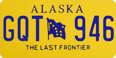 AK license plate GQT946