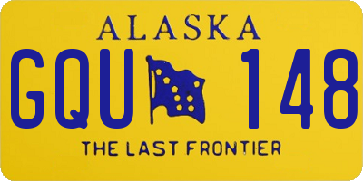 AK license plate GQU148