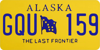 AK license plate GQU159