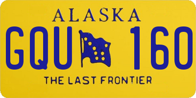 AK license plate GQU160