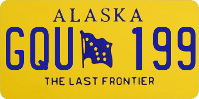 AK license plate GQU199