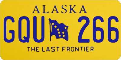 AK license plate GQU266