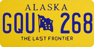 AK license plate GQU268