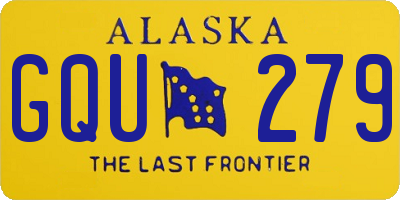 AK license plate GQU279