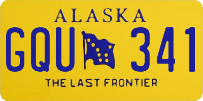 AK license plate GQU341