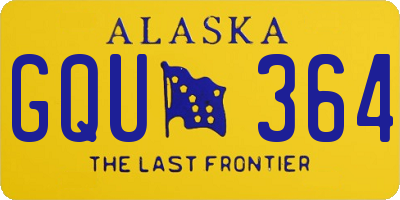 AK license plate GQU364