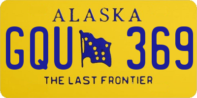 AK license plate GQU369