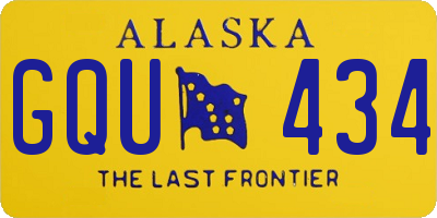 AK license plate GQU434