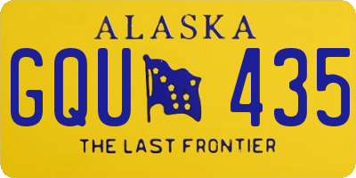 AK license plate GQU435