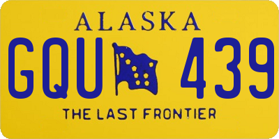 AK license plate GQU439