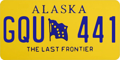 AK license plate GQU441