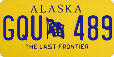 AK license plate GQU489