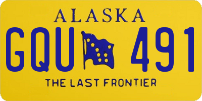 AK license plate GQU491