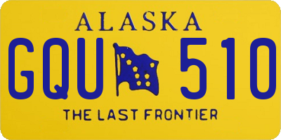 AK license plate GQU510