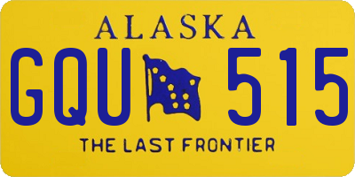 AK license plate GQU515