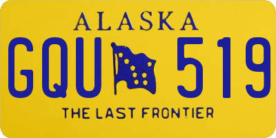 AK license plate GQU519