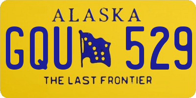 AK license plate GQU529