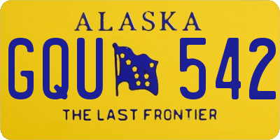 AK license plate GQU542