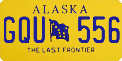 AK license plate GQU556