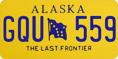 AK license plate GQU559