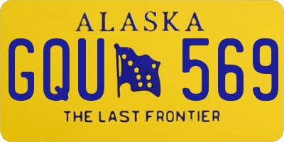 AK license plate GQU569