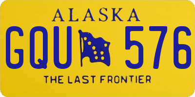 AK license plate GQU576