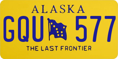 AK license plate GQU577