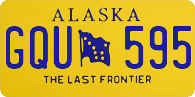 AK license plate GQU595