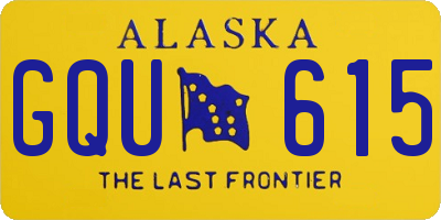 AK license plate GQU615