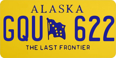 AK license plate GQU622