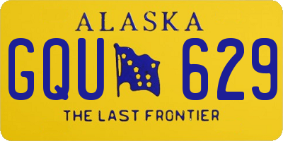 AK license plate GQU629
