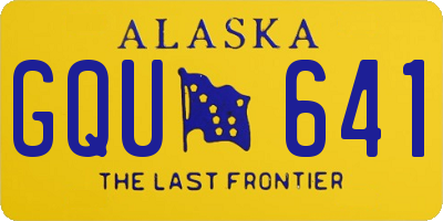 AK license plate GQU641