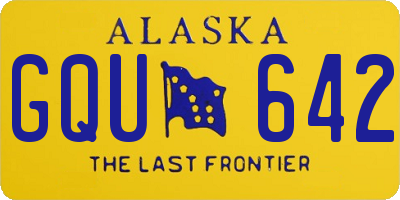 AK license plate GQU642