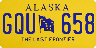AK license plate GQU658