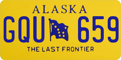 AK license plate GQU659