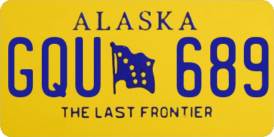 AK license plate GQU689