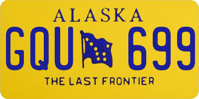 AK license plate GQU699