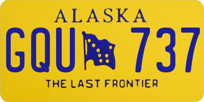 AK license plate GQU737