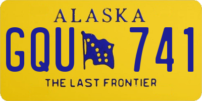 AK license plate GQU741