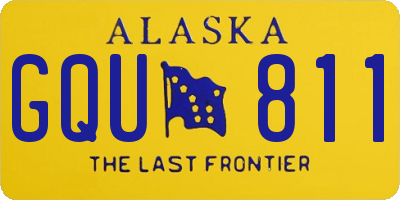 AK license plate GQU811