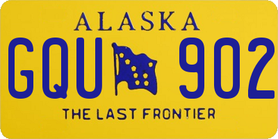 AK license plate GQU902