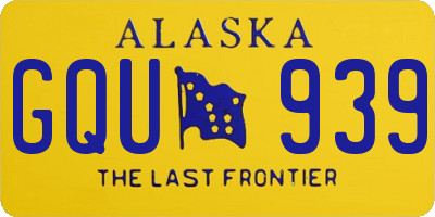 AK license plate GQU939