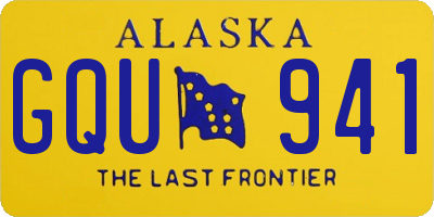 AK license plate GQU941