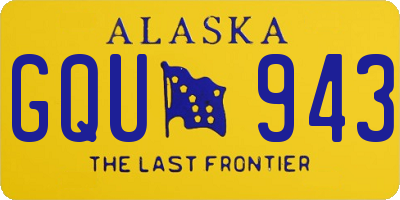 AK license plate GQU943