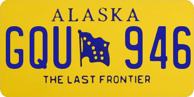 AK license plate GQU946