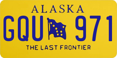 AK license plate GQU971
